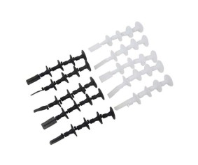 Estes Rockets C11, D12, E9, E12, E16 and F15 Engine Plugs (5 White, 5 Black)