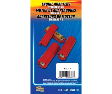 Estes Rockets Standard to D Engine Adapter (3 sets)