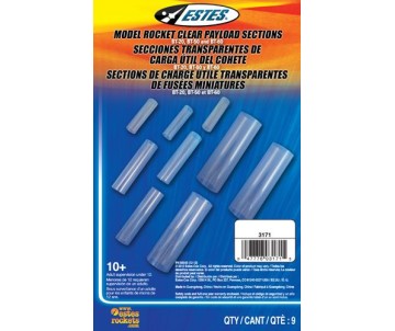 Estes Rockets Clear Payload Asst (9 pc)