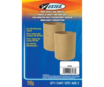 Estes Rockets BT80 Body Tube Couplers (2 pk)