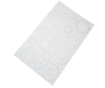 Estes Rockets Laser Cut Centering Rings and Paper Adapters (4 pc)