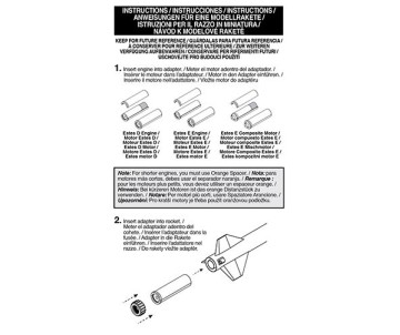 Estes Rockets Pro Series II 24 mm to 29 mm Motor Adapter (2 sets)