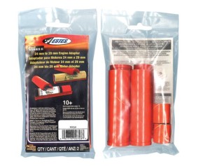 Estes Rockets Pro Series II 24 mm to 29 mm Motor Adapter (2 sets)