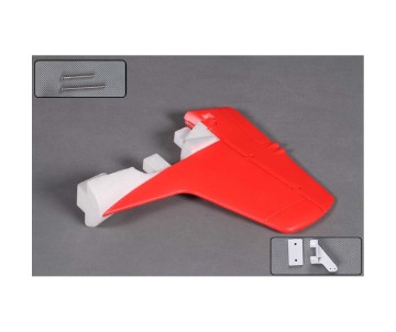 FMS Vertical Stabalizer: T28 V4 1400mm , Red
