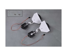 FMS Main Gear System: T28 V4 1400mm , Red