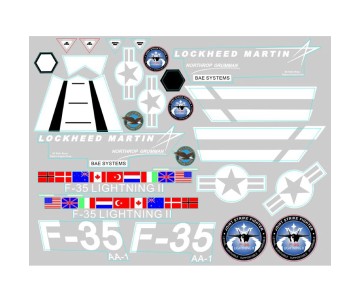 FMS Decal Sheet: F35 V2