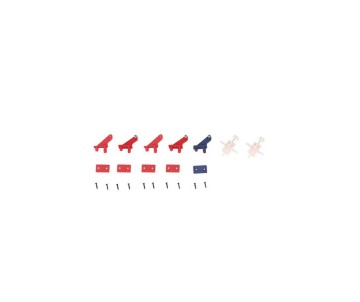 FMS Control Horns: Red Arrow 80mm EDF