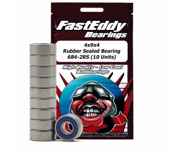 Fast Eddy 4x9x4 Rubber Sealed Bearing 684-2RS (10)