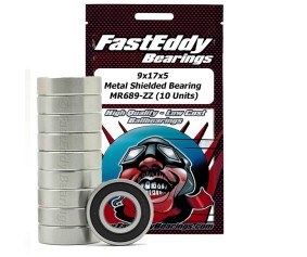 Fast Eddy 9x17x5 Metal Shielded Bearing MR689-ZZ (10 Units)