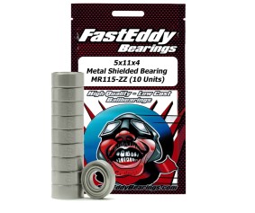 Fast Eddy 5x11x4 Metal Shielded Bearings MR115-ZZ (10)