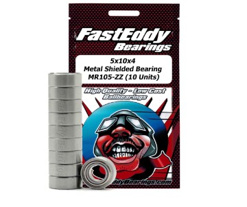 Fast Eddy 5x10x4 Metal Sheild Bearings MR105-ZZ (10)