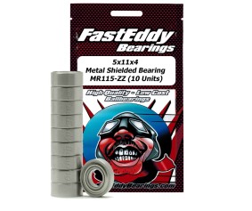 Fast Eddy Tamiya 1150 Metal Shielded Replacement Bearing 5X11X4 (10 Units)