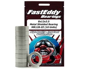 Fast Eddy Tamiya 1280 Metal Shielded Replacement Bearing 8X12X3.5 (10 Units)