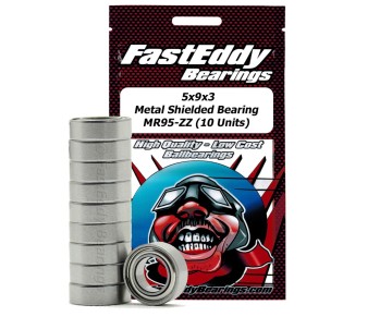 Fast Eddy Tamiya 950 Metal Shielded Replacement Bearing 5X9X3 (10 Units)