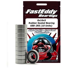 Fast Eddy Traxxas 5118 Rubber Sealed Replacement Bearing 8x16x5 (10 Units)