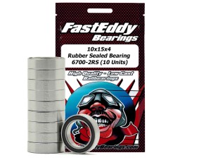 Fast Eddy Traxxas 5119 Rubber Sealed Replacement Bearing 10x15x4 (10 Units)