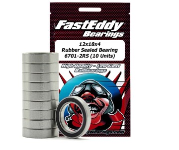 Fast Eddy Traxxas 5120 Rubber Sealed Replacement Bearing 12x18x4 (10 Units)