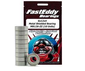 Fast Eddy Traxxas 4614 Metal Shielded Replacement Bearing 6x12x4 (10 Units)