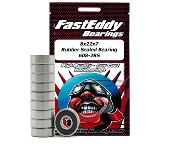 Fast Eddy Traxxas 6067 Rubber Sealed Replacement Bearing 8x22x7 (10 Units)
