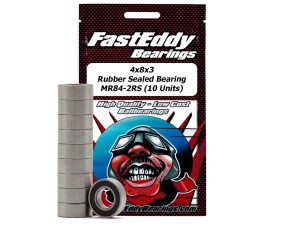 Fast Eddy 4x8x3 Rubber Sealed Bearings MR84-2RS (10) Fast Eddy 4x8x3 Rubber Sealed Bearings MR84-2RS (10)