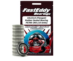 Fast Eddy 10x15x4 (Flanged) Rubber Sealed Bearing F6700-2RS (10)