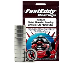 Fast Eddy 4X11X4 Metal Shielded Bearing SMR694-ZZ (10 Units)