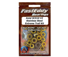 Fast Eddy Axial SCX10 II (V2) Stainless Steel Extreme Trail  Sealed Bearing Kit