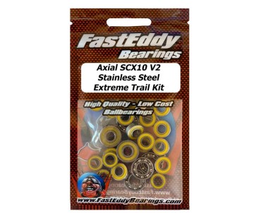Fast Eddy Axial SCX10 II (V2) Stainless Steel Extreme Trail  Sealed Bearing Kit