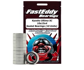 Fast Eddy Kyosho Ultima SC 10x15x4 Sealed Bearings (10 Units)