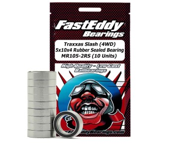 Fast Eddy Traxxas Slash (4WD) 5x10x4 Rubber Sealed Bearing MR105-2RS (10 Units)