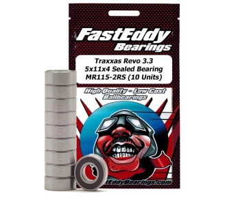 Fast Eddy Traxxas Revo 3.3 5x11x4 Sealed bearing. MR115-2RS (10 Units)