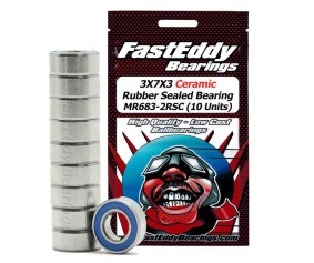 Fast Eddy 3X7X3 Ceramic Rubber Sealed Bearing MR683-2RSC (10)