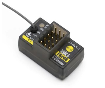 Flysky FGR4B 2.4Ghz 4 Channel Receiver, Lay Down with External Antenna