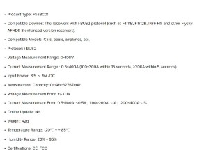 Flysky FS-iBC01 Current Sensor