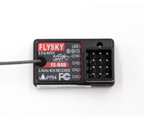 Flysky FS-R4B 2.4Ghz 4 Channel Receiver with ANT protocol - external antenna -  weight 5 gr