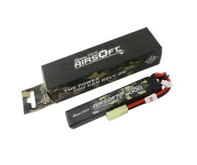 Gens Ace - 889 - Airsoft 1000mAh 2S1P 7.4V 25C LiPo Tamiya Plug 106x19x12mm