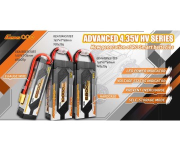 Gens Ace - 1421 - Advanced Series 10000mAh 15.2V 4S1P HV 100C LiPo with EC5