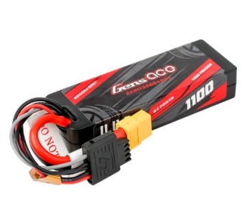 Gens Ace - 2062 - G-Tech 1100mAh 3S 11.1V 60C HardCase Lipo Battery Pack with XT60 Plug