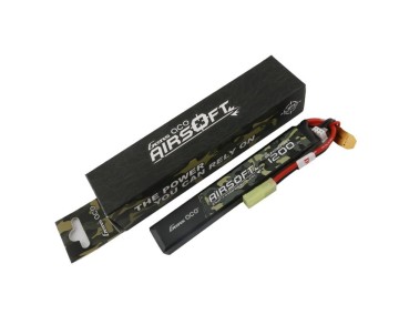 Gens Ace - 891 - Airsoft 1200mAh 2S1P 7.4V 25C LiPo Tamiya Plug 125x20x12mm