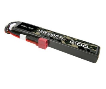Gens Ace - 1425 - 1200mAh 3S1P 11.1V 25C Airsoft Gun Battery with Dean Plug-New Packaging