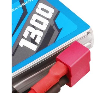 Gens Ace - 1791 - G-Tech 1300mAh 2S1P 7.4V 25C LiPo Battery Pack with Deans Plug Soft Pack (72x35x17mm +/- Manufacturer's Specifications)