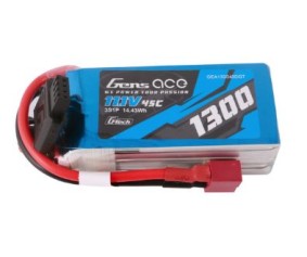 Gens Ace - 1714 - G-Tech 1300mAh 3S1P 11.1V 45C LiPo Battery Pack with Deans Plug Soft Pack (73x35x22.6mm +/- Manufacturer's Specifications)