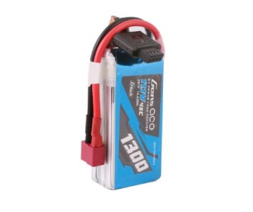 Gens Ace - 1714 - G-Tech 1300mAh 3S1P 11.1V 45C LiPo Battery Pack with Deans Plug Soft Pack (73x35x22.6mm +/- Manufacturer's Specifications)