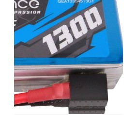 Gens Ace - 1716 - G-Tech 1300mAh 3S1P 11.1V 45C LiPo Battery Pack with Universal Plug Soft Pack (73x35x22.8mm +/- Manufacturer's Specifications)