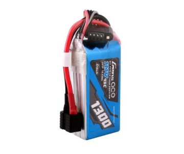 Gens Ace - 1716 - G-Tech 1300mAh 3S1P 11.1V 45C LiPo Battery Pack with Universal Plug Soft Pack (73x35x22.8mm +/- Manufacturer's Specifications)