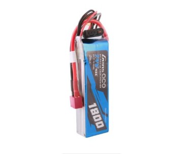 Gens Ace - 1718 - G-Tech 1800mAh 2S1P 7.4V 45C LiPo Battery Pack with Deans Plug Soft Pack (92x30x17.4mm +/- Manufacturer's Specifications)