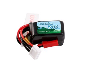 Gens Ace - 2060 - 200mAh 3S 11.1V 30C Lipo Soft Pack Battery Pack with JST Plug