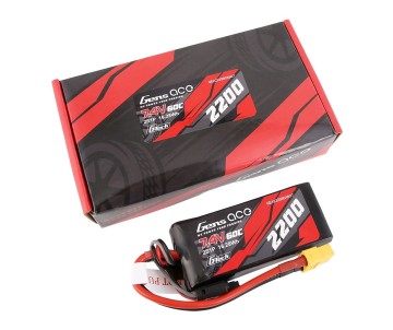 Gens Ace - 1696 - G-Tech 2200mAh 2S1P 7.4V 60C LiPo Battery Pack with XT60 Plug