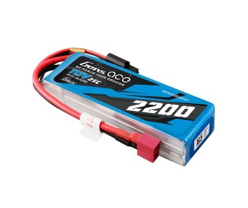Gens Ace - 1875 - G-Tech 2200mAh 3S 11.1V 25C Lipo Battery Pack With Deans Plug