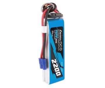 Gens Ace - 1790 - G-Tech 2200mAh 3S1P 11.1V 25C LiPo Battery Pack with EC3 Plug Soft Pack (107x34x22mm +/- Manufacturer's Specifications)